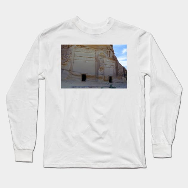 UNESCO Heritage Site of Hegra in Saudi Arabia Long Sleeve T-Shirt by likbatonboot